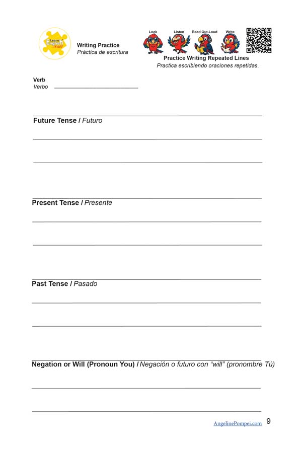 30 verbs english spanish bilingual workbook-09